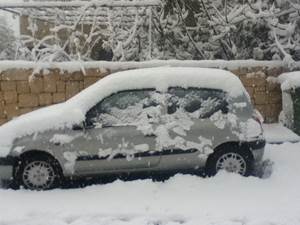 snow in Jerusalem