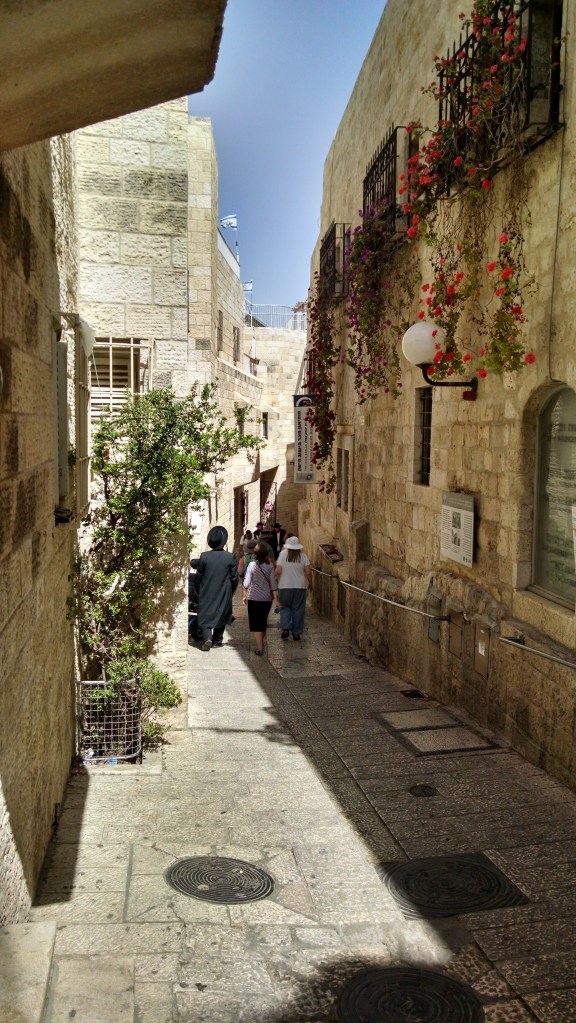 After coming through the New Gate, we found our way through the Old City to Jaffa gate to meet up with Hanoch and a few others. (Total of just eight of us today!)