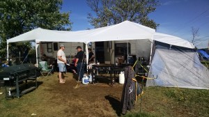 'Tent-Mahal,' the central piece of the Newlin Tribe camping complex...  LOL